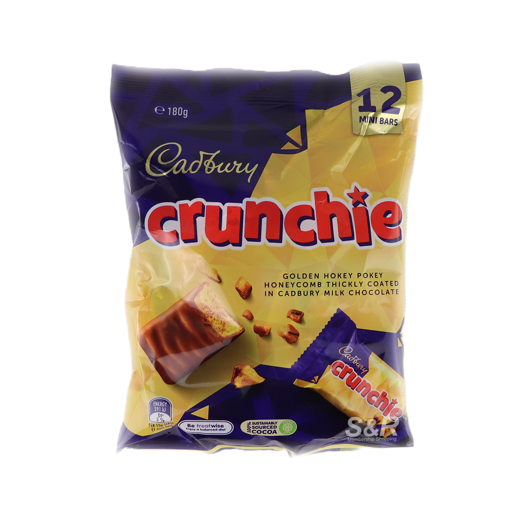 Cadbury Crunchie Mini Bars (15g x 12pcs)